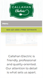 Mobile Screenshot of callahanelectricpdx.com